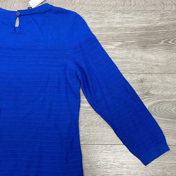 NWT Talbots 3/4 Sleeve Pointelle Pull On Sweater XS - Picture 14 of 16